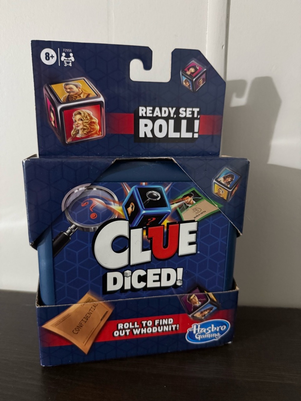 Hasbro Clue Diced! Board Game - Blue, Red, White